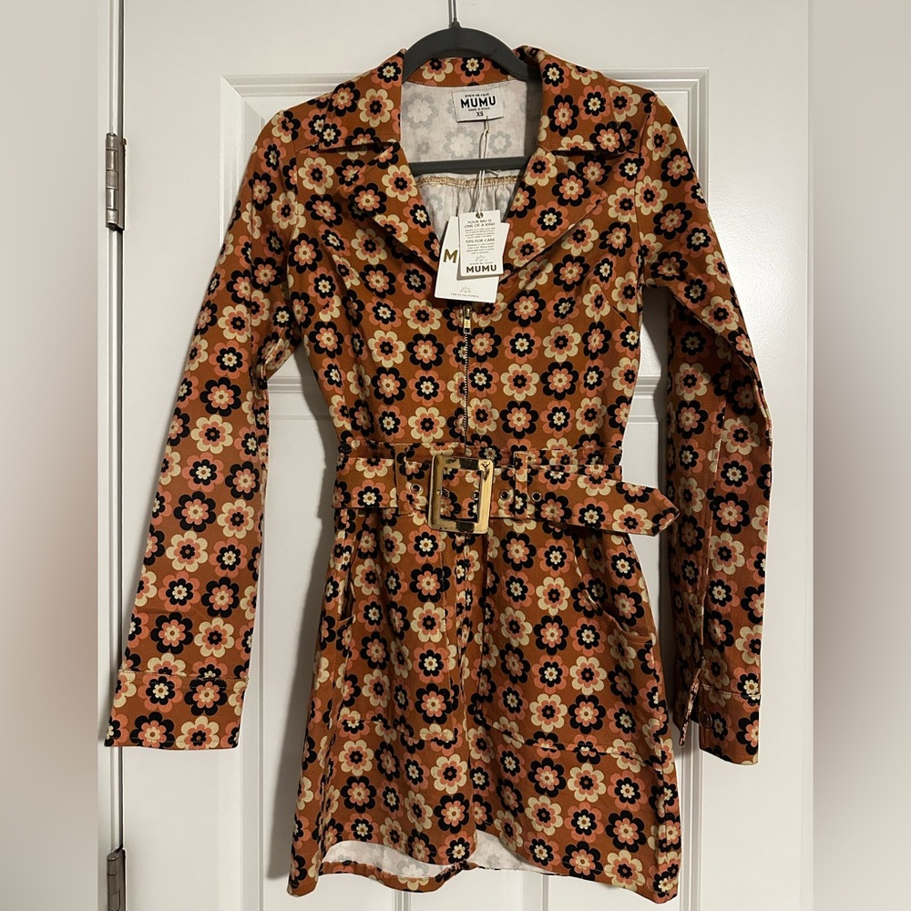 NWT Show Me Your Mumu Outlaw Retro dress XS - Picture 2 of 3